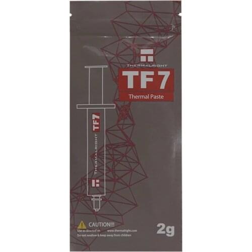 Thermalright TF7 2g 12.8 W/m.k high-end thermal grease for CPU GPU cooler long life, non-conductivity and high heat transfer
