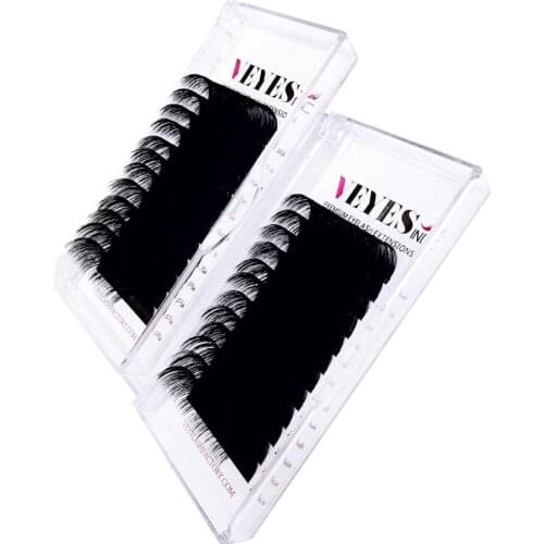 Veyelash Korean PBT Long Lash 25mm Eyelash Extension Wholesale silk Faux Classic Individual False Lashes Extensions Super Soft