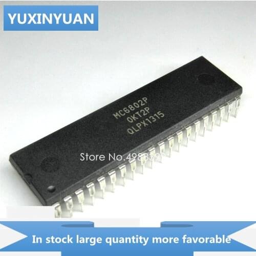 YUXINYUAN 10PCS/LOT MC6802P MC6802 MC 6802P C6802P DIP40 in stock in stock