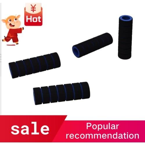 1 Pair Blue Bike Racing Bicycle Motorcycle Handle Bar Foam Sponge Nonslip Cover (10.5cm x 3.2cm;Inner Diameter: 2cm)