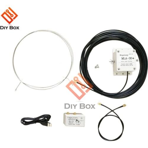 MLA-30+ (plus) 0.5-30MHz Ring Active Receive Antenna Low Noise Medium Short Wave SDR Loop Antenna Short Wave Radio Antenna diy