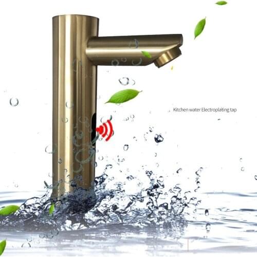 Gold Brass Deck Mounted Automatic Sensor Faucet Bathroom Wash Basin Touchless infrared Faucet 7" 9" 12" Sensor Tap