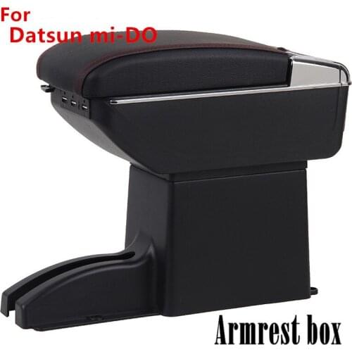 Car Storage Box For Lada Granta 2012 - 2018 Kalina Arm Rest Rotatable Armrest Central Content 2013 2014