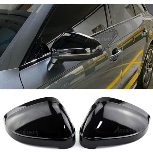 For audi Rear View Side Car Mirror Cover for Audi A4 B9 allroad Quattro Sline 2017 up A5 S5 RS5 Sportback Coupe Cabrio 2016 up