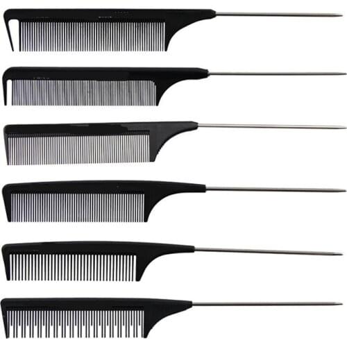 13 styles Hair Pointed Tail Comb Nicety Type Clip Design Brush Tools for Hairbrush Keratin Treatment Styling Free ship to RU