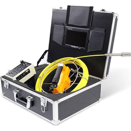 Push Rod CCTV Inspection Camera for Home Pipe Inspection Snake Videoscope with DVR and 512hz Transmitter