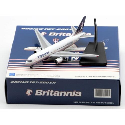 1:400 Alloy Collectible Plane Gift JC Wings XX4275 Britannia Airways Boeing B767-200ER Diecast Aircraft Jet Model G-BRIF