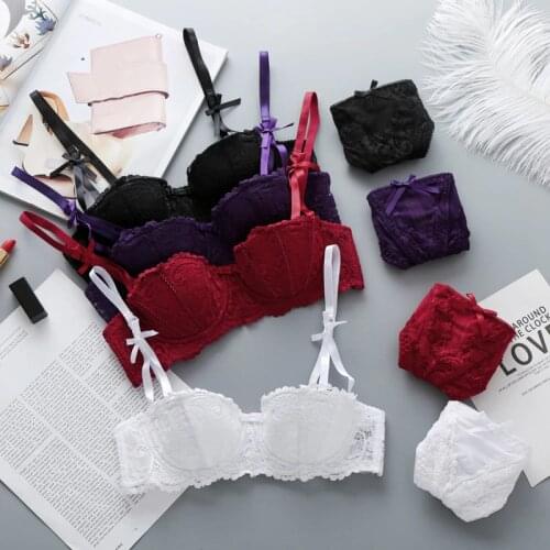 Stylish Sexy Bra Sets Lace Comfortable Brassiere Women Set Embroidery Lingerie Bras Set
