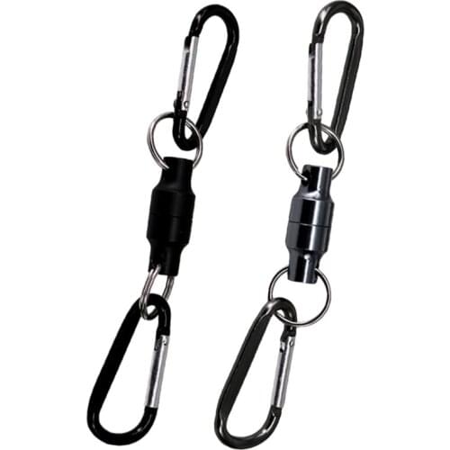 Magnet Buckle Fly Fishing Magnetic Net Release Clip Hanging Holder Lanyard Clip