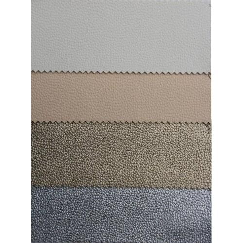 PVC leather material Litchi grain artificial leather high quality fabric printed leather fabric
