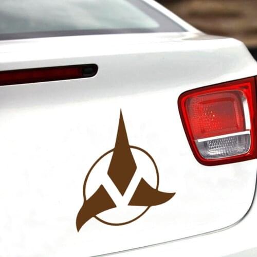 EmpireYing 3 Sizes 8 Colors Animated Sci-fi War Star Klingon Empire Symbol Car Sticker SUV Truck Bumper Kayak Decor Vinyl Decals