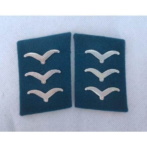 WWII WW2 German Luftwaffe Field Divisions Obergefreiter Collar Tabs