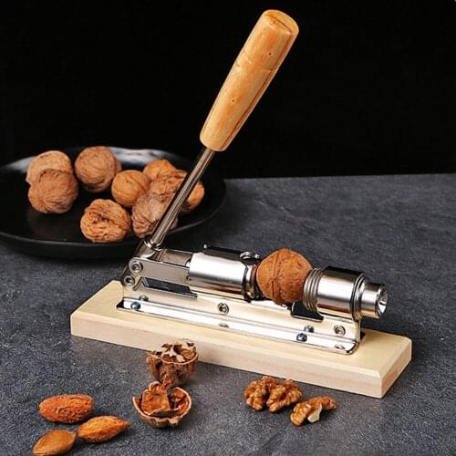 Rustproof Macadamia Opener Multipurpose Durable Tongs Walnut Tool Non Slip Metal Kitchen Nut Cracker with Handle Peeling Machine