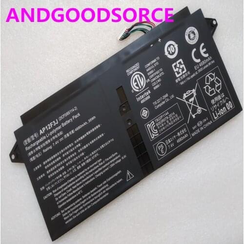 New Original AP12F3J Laptop Battery For Acer Aspire S7-391 13.3" Ultrabook 2ICP3/65/114-2 53314G12aws 73514G25aws 73534G25aws