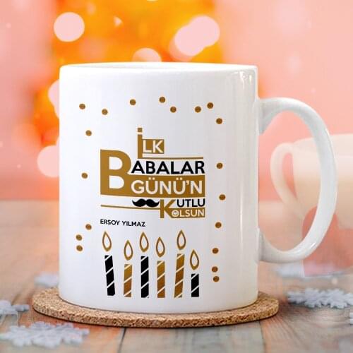 Personalized First Parents Happy Design White Mug Cup-5
