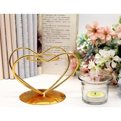 PINNY European Iron Geometric Candle Holder Romantic Metal Nordic Candle Candlesticks Home Decoration Accessories European Craft