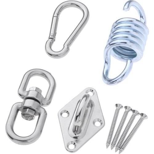 Stainless Steel Ceiling Mount Hook Spring Carabiner For Swing
