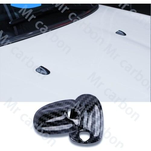 Carbon Engine Hood Wiper Nozzle Spray Water Cover For BMW MINI ONE Cooper S JCW F54 F55 F56 F57 F60 Car Styling Plastic Stickers