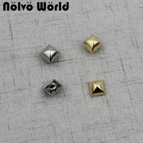 10-50pcs 10pcs 10mm Copper metal screw type rivet bag studs perforated copper rivet button