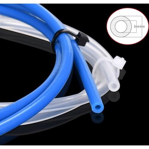 1/2/3 Meter Blue PTFE Tube PiPe 3D Printer Parts ID2mmOD4mm For RepRap J-head Hotend Bowden Extruder 1.75mm Capricornus tube