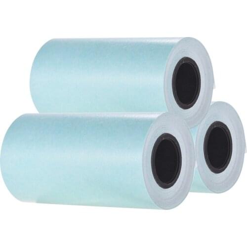 3 Rolls Printable Sticker Paper Roll Direct Thermal 57*30mm for PeriPage A6 Pocket Thermal Printer PAPERANG P1/P2 Printer #R30