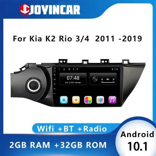 JOYINCAR Android 9.1 Car Stereo Navigation GPS for KIA K2 RIO3 RIO4 2011-2019 Car Radio Multimidia Video Player Head Unit 2G+32G