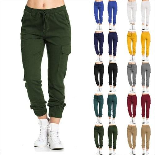 Casual Cargo Pants Women Pants With Pocket Joggers Long Trousers Leggings Sportwear Plus Size 5XL Outfit
