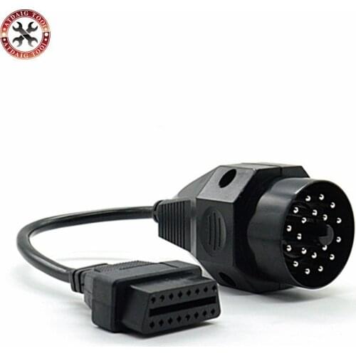 OBD1 OBD2 Diagnostic Adapter For BMW 20Pin to OBD2 16Pin Female Connector Full Pin Fits BMW 20 Pin to OBDII 16 Pin FREE SHIPPING