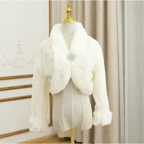 Custom Length Bridal Faux Fur Jacket Bridal Fur Shawl Bridal Faux Fur Jacket Wedding Fur Shawl Fur Jacket Faux Fur Stole