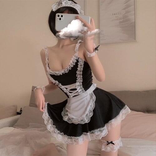 Erotic Lingerie Sexy Maid Suit Cosplay Lingerie Anime Cosplay Sexy Lingerie for Women Erotic Fantasy Lingerie Loli