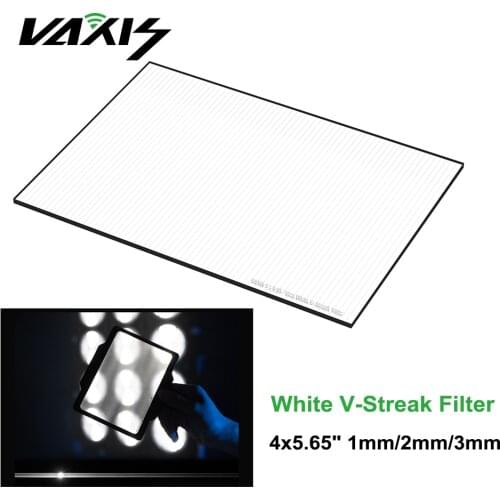 VAXIS VFX White V-Streak Effect Filter 4x5.65" 1mm 2mm 3mm Camera Square Lens Filter for Camera Photo Video Photography