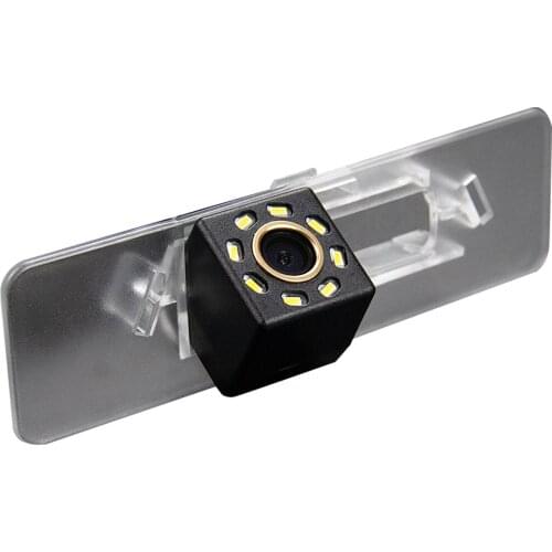 Misayaee Car Rear View Reverse Parking Camera Golden 8 LED for Nissan TIIDA 2011-2013 Night Vision Waterproof