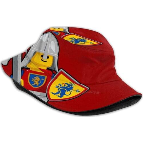 Classic Castle Knight Ure Pattern Design Printed Travel Bucket Hats Ure Knight Classic Castle