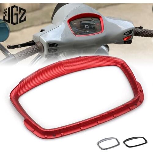 Motorcycle Instrument Frame Cover CNC Sunshade Meter Sunshield Protector for VESPA GTS 250 300 2018 2019 2020 Accessories Black