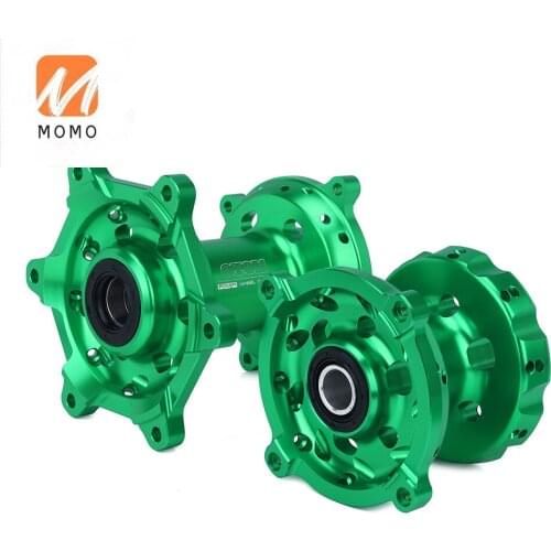 KX125 KX250 KX250F KX450F Aluminum machined Anodized Surface Motorcycle Front Rear Green Wheel Hub