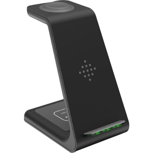 Hot! 3 In 1 Wireless Charger 10W Fast Charge For Iphone 11 Pro Charger Dock For Apple Watch Airpods Pro Wireless Charge Stand