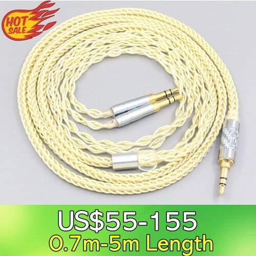 LN007634 8 Core Gold Plated + Palladium Silver OCC Cable For Hifiman Sundara Ananda HE1000se HE6se he400i he400se Arya He-35x