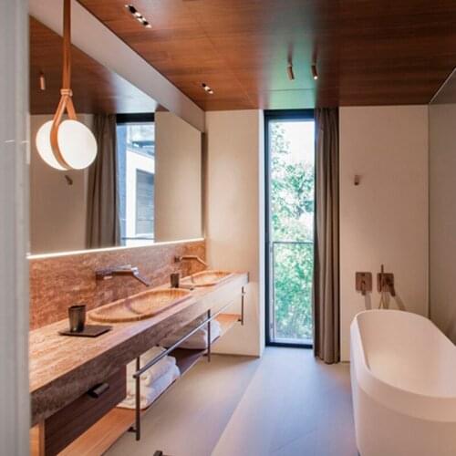 Simple style restaurant bar coffee shop chandelier bedroom bathroom belt chandelier