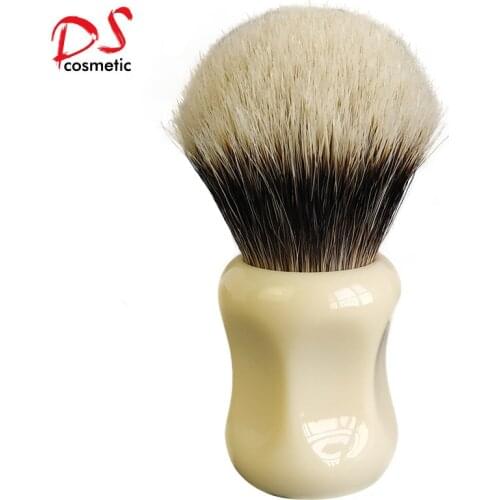 Dscosmetic 26mm Manchurian two band badger hair shaving brush with Ivory resin handle