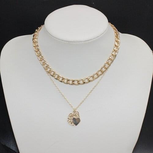 Fashionable new style multi-layer Necklace hip-hop cool Shuai boast fashion thick popular Necklace female wholesale