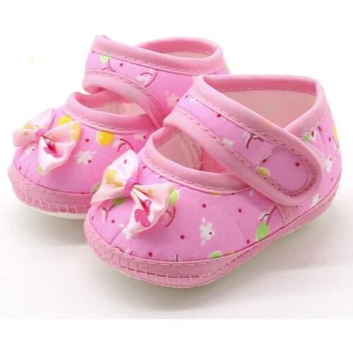Soft Baby Girl Shoes First Walkers 2021 Newborn Infant Baby Bow Girls Soft Sole Prewalker Warm Casual Flats Shoes Zapatos Bebes