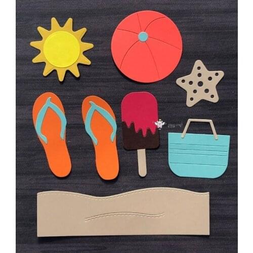 New Summer holiday decoration metal Cutting Dies Stencils DIY Scrapbooking Paper/photo Cards Embossing Dies