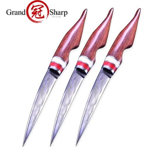 Handmade Paring Knife Hand Forged Damascus Chef Knife Professional Cooking Peeling Carving Kitchen Tools Dropshipping Product