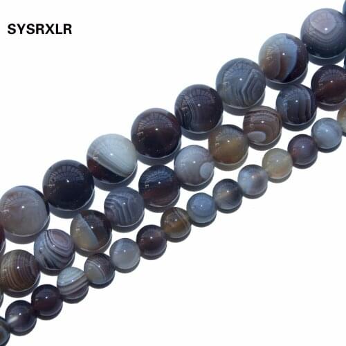 Wholesale Free Shipping Natural Round Coffee Agat Stone Beads For Jewelry Making DIY Bracelet Necklace 6 8 10 MM Strand 15