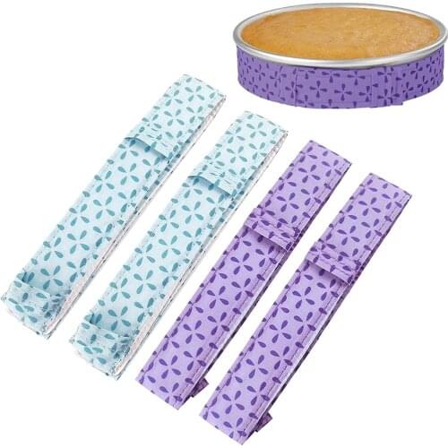 Cake Baking Strips, Absorbent Thick Cotton Bake Even Strips for Cake Pan, Cake Tray Protection Strips Dome Cake Pan