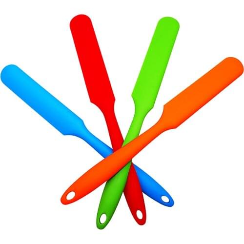 Silicone Baking Scraper Heat-resistant Cream Shape Spatula Seamless Kitchen Baking Tool for Jars, Blender and More