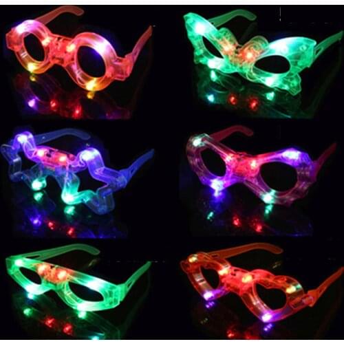 Led Glasses Rave Glow Party Sunglasses Led Neon Glasses Decoration Party For Birthday Christmas Halloween Flash Light Festival