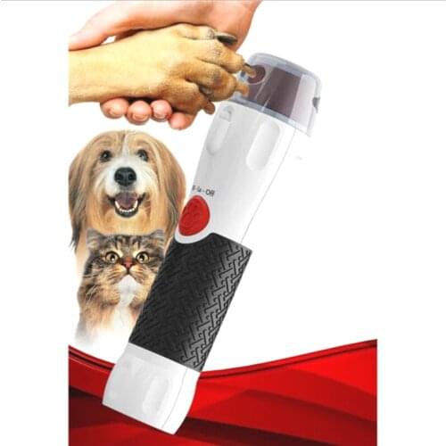 Pet Manicure Sharpener Products Cat And Dog Nail Scissors LED Dog Electric Nail Sharpener Pet Care Manicure Color Box Packaging