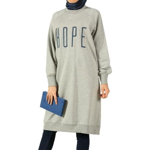 RAGLAN SLEEVE EMBROIDERED TUNIC