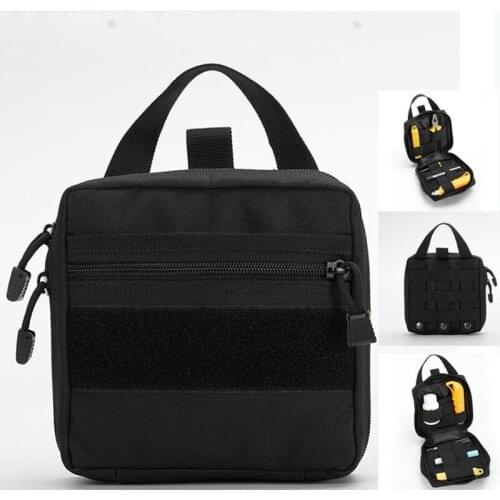 Outdoor Bag First Aid Kit Outdoor Sports Black Nylon Waterproof Cross Messenger Bag Family Travel Emergency YJJB028